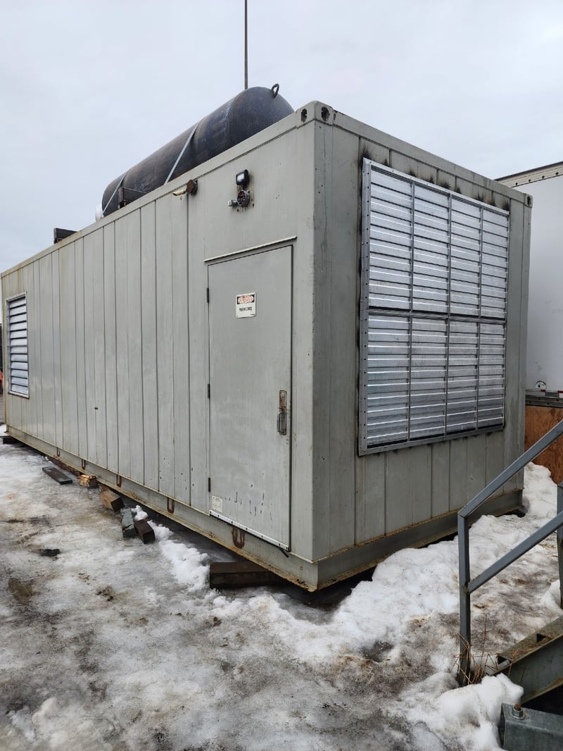1250 KW Cummins #QSK50G4, diesel generator, enclosed, 341 hours, 2011