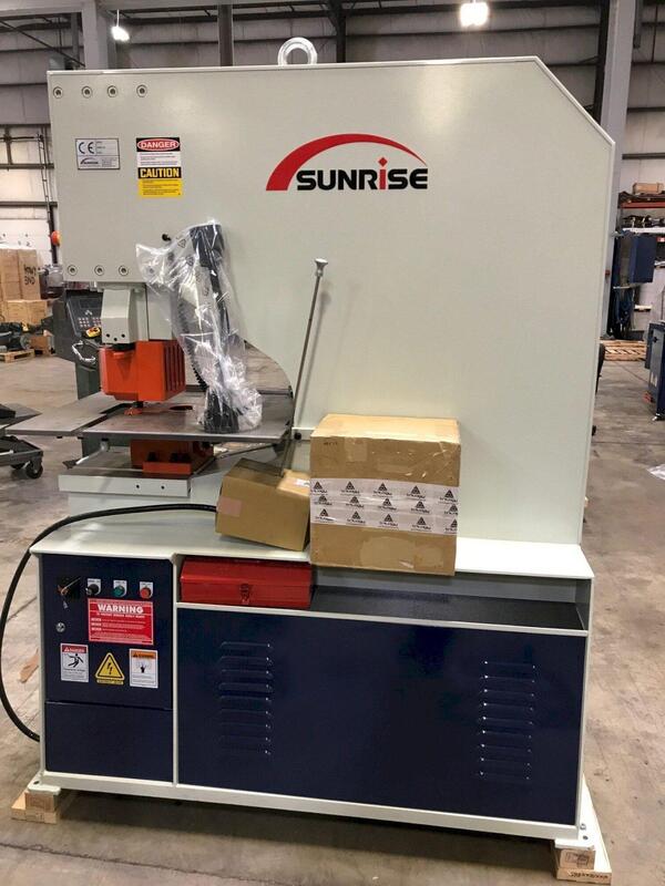88 Ton, Sunrise #PM-88LT, hydraulic single end punch, NEW