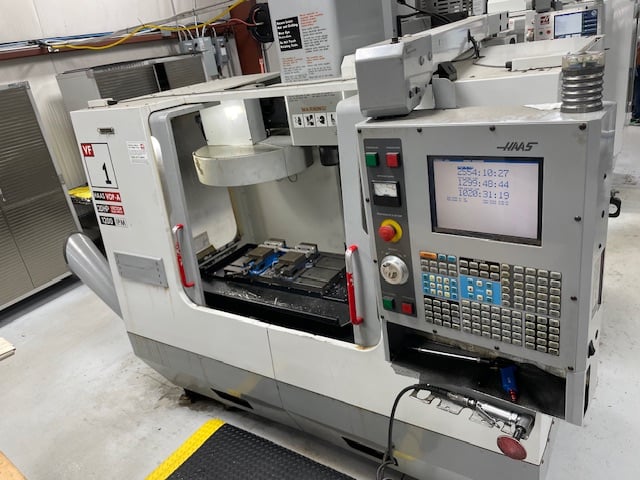Haas #VF-1D, 20 automatic tool changer, 20" X, 16" Y, 20" Z, 7500 RPM ...