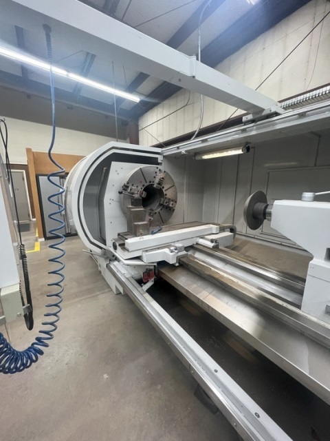 Milltronics #ML-40 Big Bore, CNC Lathe, 40" swing, 36" chuck, 2" bar, 80" centers, 40" turn diameter, 14"