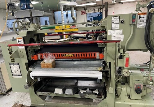 38" Black Black Brothers roller coat laminator on casters, 38" roller size, included extra roller