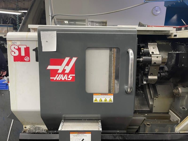 Haas ST10, CNC lathe, 1.7" bar, CAxis, live tooling, rigid tap, 2011