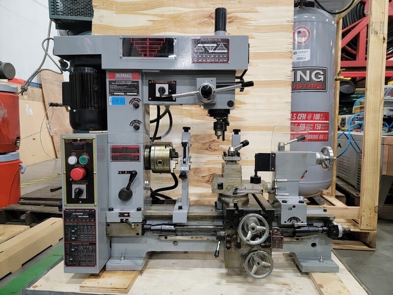 16" x 20" King Canada KC1620CLM, Metal Lathe / Mill Combo, 11/8