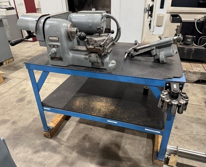 9" Hardinge #HSL59, 3-Speed, 750 - 1800 - 3000 RPM, 9" Sw, 10" Bed, S/N HSL-5C-6805-T