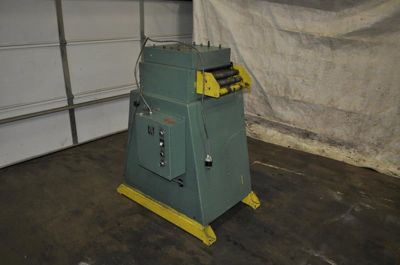 12" x .189" PA Industries, 7-roll straightener, entry & exit pinch rolls, loop Control, 2.5" rolls, #14315J