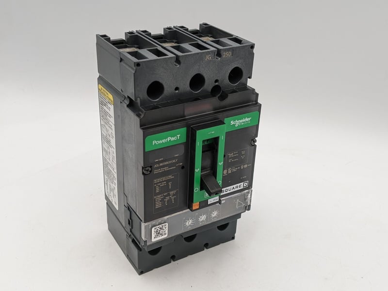 250 Amps, Schneider Electric #JGL36250U31XLY, Bolt-On Circuit Breaker, 600V 3P 3PH
