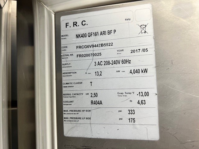 Carpigiani #NK400, blast freezer, Stainless Steel, blast chilling