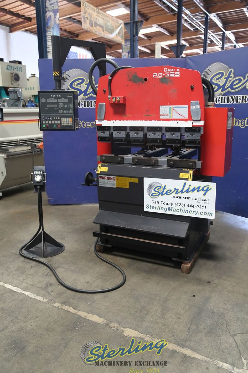 35 Ton, Amada #RG-35S, CNC press brake, 4' overall, 40.2 35 Ton, Amada #RG-35S, CNC press brake, 4' overall, 40.2