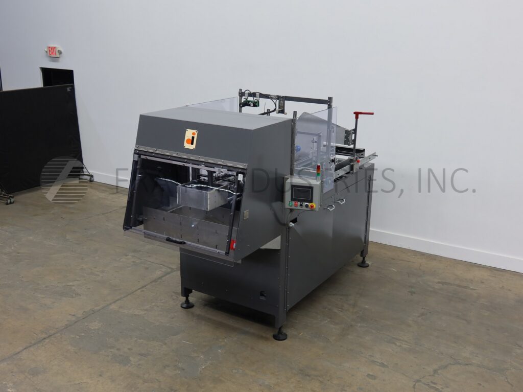 Automatic Triseal Tray Erector System, Delkor #751, single head, up to 50 trays per minute