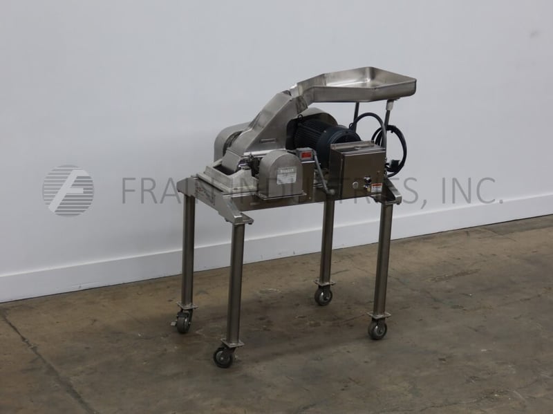 Fitzpatrick #DAS06, Stainless Steel hammermill, 16 fixed knife/impact blades, 10 HP