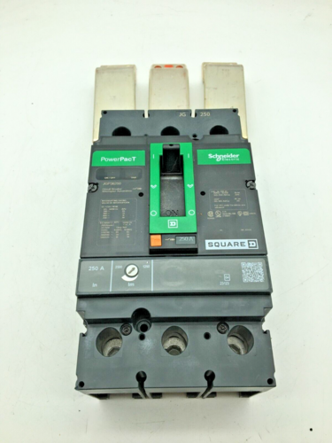 250 Amps, Schneider, PowerPacT JGP, Bolt-On Circuit Breaker, 600 V, 3 Pole, 3 phase, JGP36250