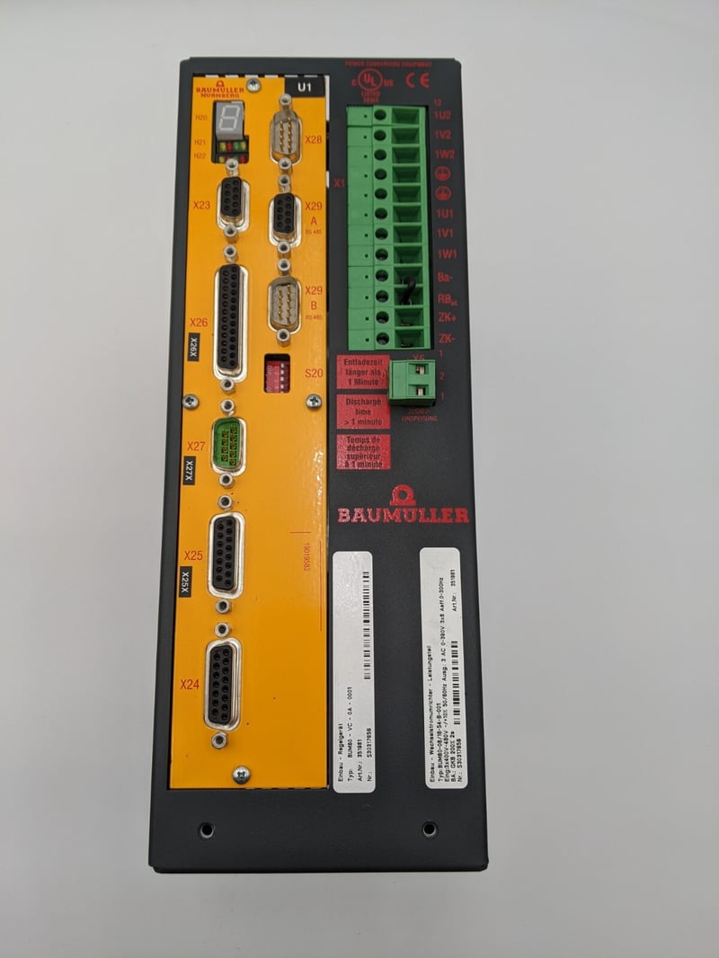 Baumuller, BUM60-08/16-54-B-001, Servo Drive, 400-480 Volt, 0-390 Vac, 16 amp, 3-Phase