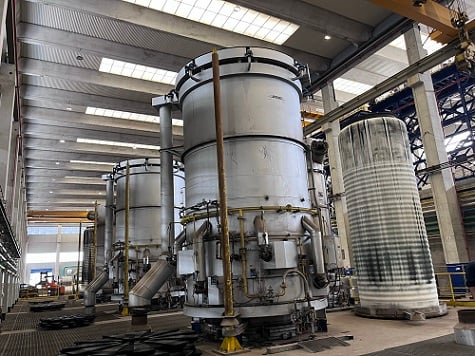 Ebner / Loi Bell annealing furnaces, burners, hydraulic clamp system, refractory, controls, 2015