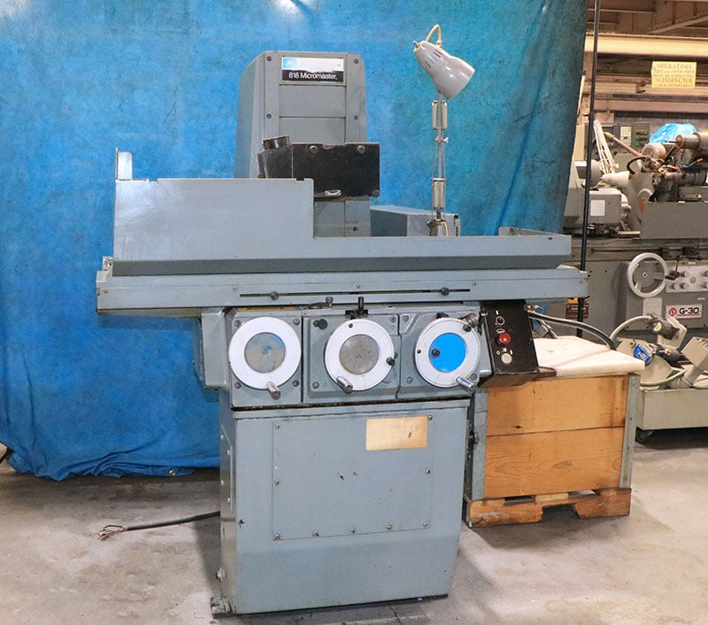 8" x 18" Brown & Sharpe #818-Micro-Master-Series-II, hydraulic surface grinder, PMC, coolant, 1980