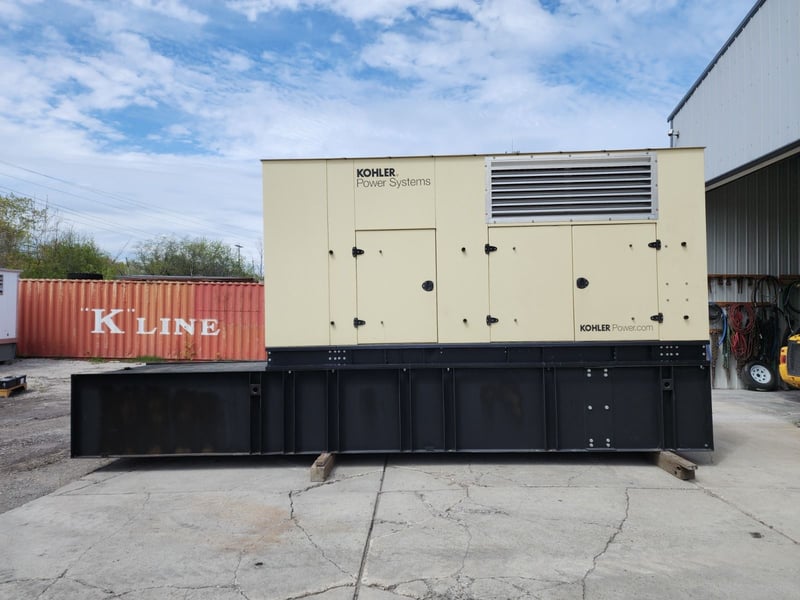 500 KW Kohler 500REOZJ, standby diesel generator, sound attenuated