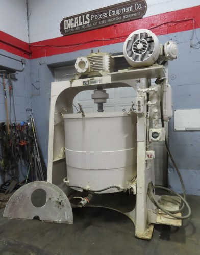 Union Process type B size #200S, attritor, 200 gallon, Stainless Steel jacketed tank, 45" dia x 45" deep