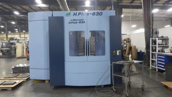 Matsuura #HPlus-630, horizontal machining center, Fanuc Series 301 G004-73.0 Control, 41" X, 36" Y, 39" Z