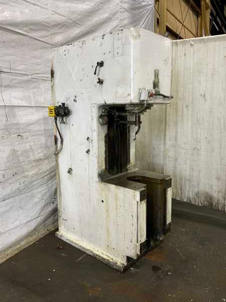 10 Ton, Denison #HD10C9C23C42D38A33, hydraulic C-frame press, 12" stroke, 10" throat, 7.5 HP
