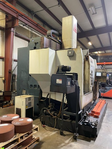 39.3" Youji #1000ATC, CNC vertical turret lathe, 53.14" Swing, 39.37" 4-Jaw Chuck, 43.3" Cutting diameter