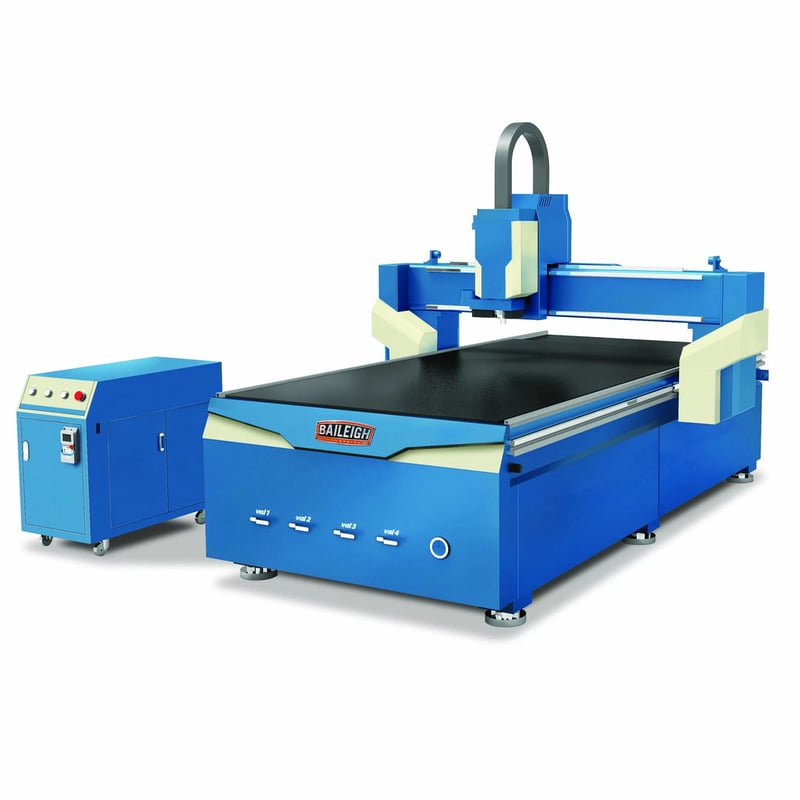 Baileigh #WR-105V-ATC, CNC routing table, 5' x 10' table, SK16 tool diameter, 12 HP, 220 V., 3 phase, new