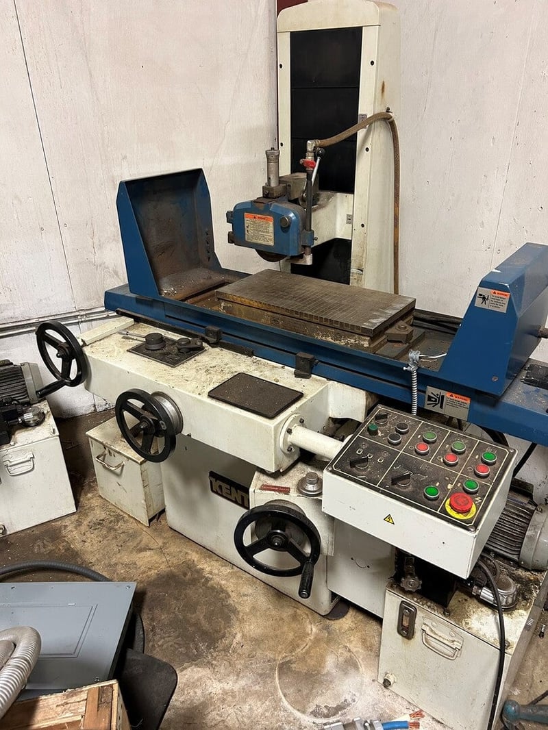 8" x 18" Kent #KGS-250AHD, surface grinder, plunge grinding, 2 HP, 3480 RPM, 2001