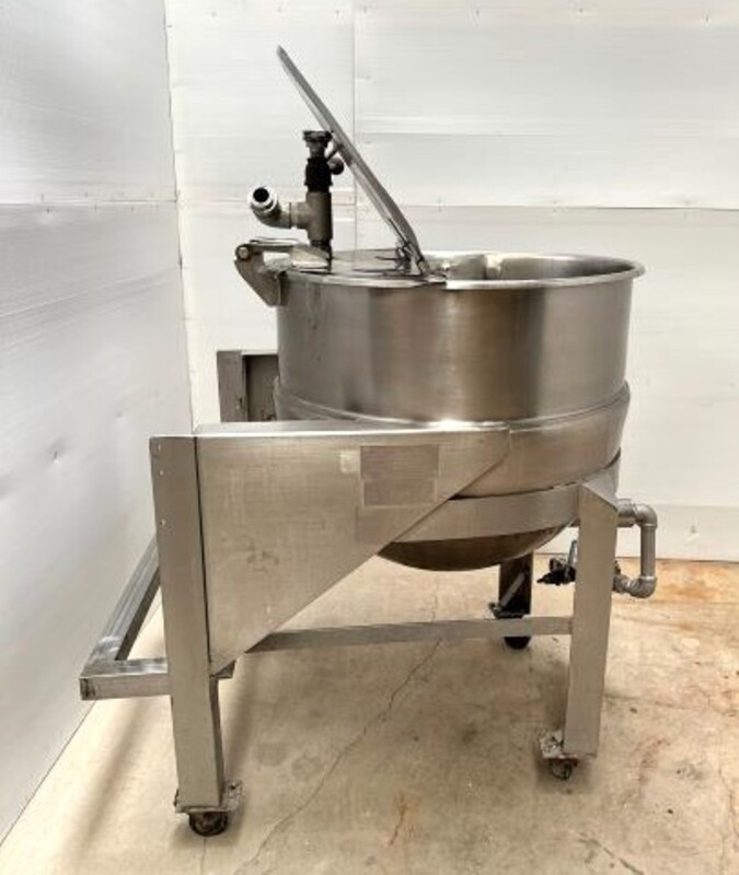 60 gallon Groen #FTWB-60SP, Stainless Steel jacketed kettle, 55 psi @ 300°F
