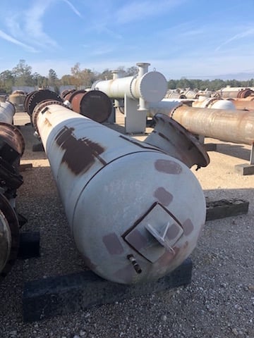 4280 sq.ft., 150 psi shell, J. Oat & Sons, heat exchanger, 600 psi tube ...