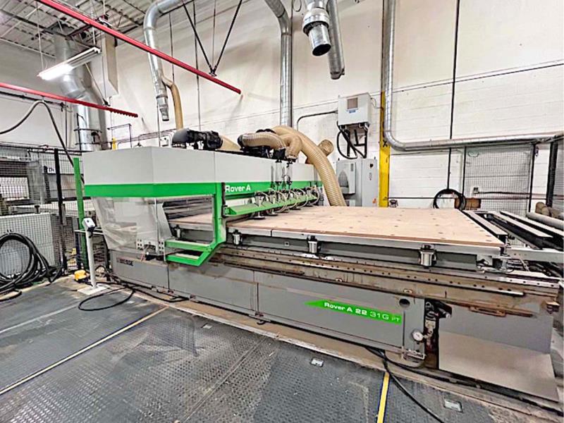 Biesse #Rover-A-2231, CNC Router, 122" X, 86.6" Y, 12.7" Z, 4.7" Thickness, 262 FPM, 600 V., 2011