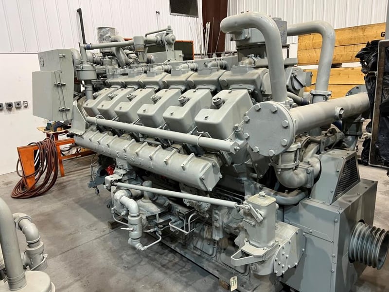 1478 HP @ 1200 RPM, Waukesha #7042GL, Natural gas, rebuilt