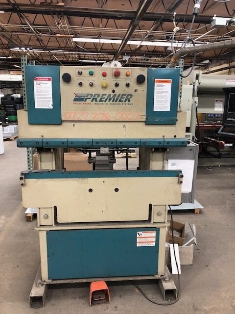 25 Ton, Premier #425, CNC Press Brake, 30" between housing, 4' -1/4" Throat, 3 HP, 4" Stroke, 1998