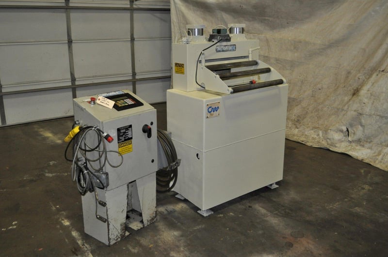 24" x .093" CWP #SMX-SE24, servo feeder, jogging pendant, pilot release, cascade rolls