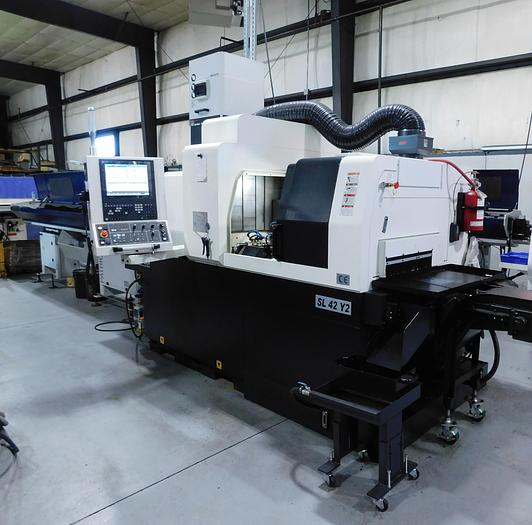 Ganesh #Gen-Turn-SL42Y2, Hybrid 42MM 8-Axis CNC Swiss machine, Mitsubishi Control, 2021
