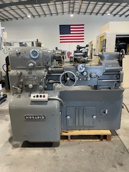 12.5" x 20" Monarch #10EE, precision toolmaker lathe, 5" chk, 3-jaw, 1.4063" bore, 1-1/4" spindle diameter