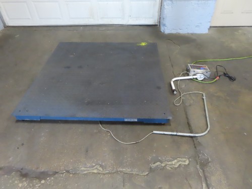 5000 lb. Indiana Scale Co. #LP7620, floor scale, digital read out, 59 ...