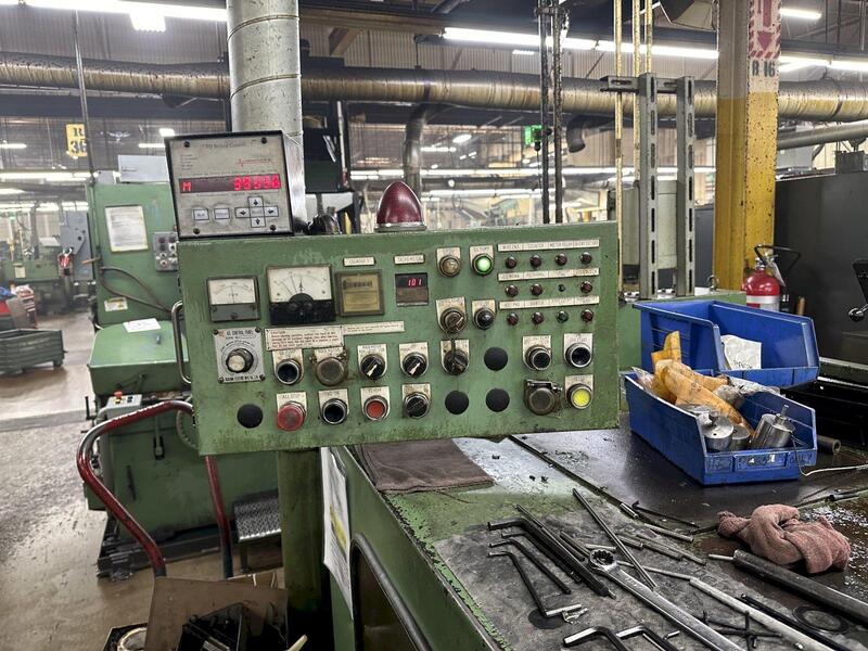 .33" x 2.16" Asahi Sunac #RH-60, 2-die 3-blow cold header, bushing cutoff, PKO, 1989