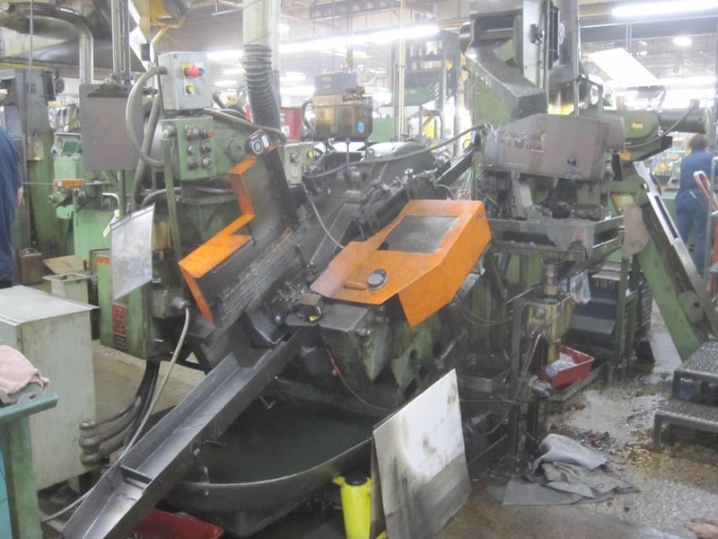 3/8" x 3" Waterbury-Farrel #20, heavy frame incline thread roller, upgraded EW Menn starter system, 125 PPM