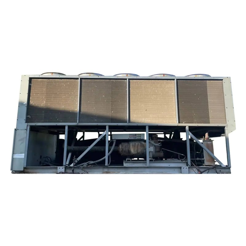 155 Ton, Trane #RTAC-1554, Air-Cooled Chiller, 2 Compressors, 123.3 HP ...