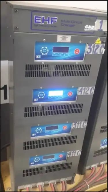 GNB #EHF48T40, high frequency industrial charger, 48 VDC, 40 DC amps, 2014, S46573