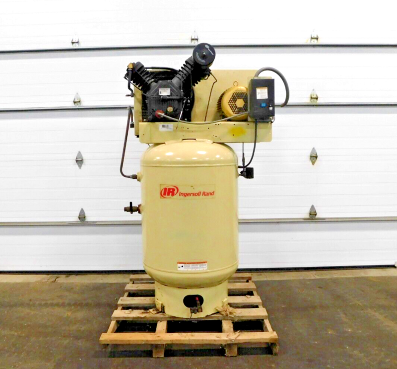 10 HP Ingersoll-Rand #2545K10FP Grainger air compressor, 175 psi, 3 phase