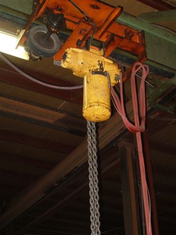 2 Ton, Ingersoll-Rand Air Hoist, pendant control tag #14790