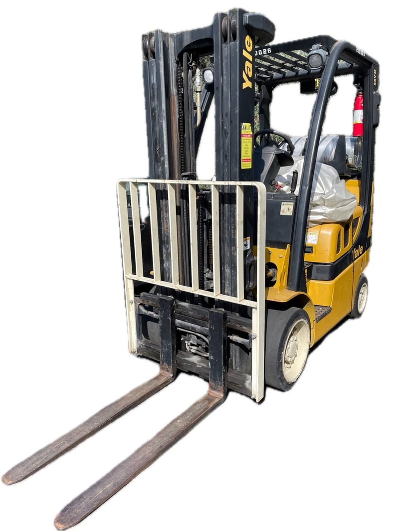 5000 lb. Yale #GLC055VXNVSE083, Forklift, 11.1 MPH, Petroleum Fueled, 2013