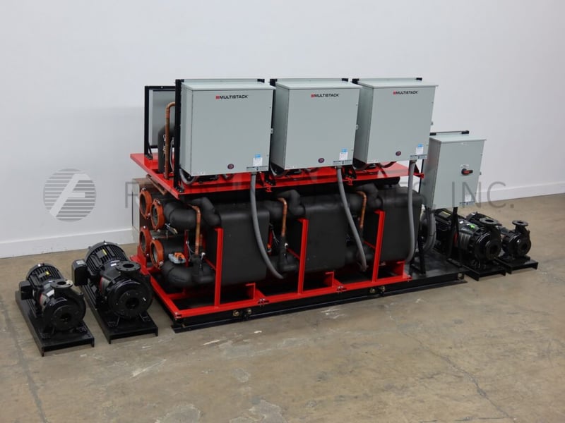 117.9 Ton, Multistack #MSS085-R410A, Water Cooled Scroll Chiller, 40 HP, 760 GPM