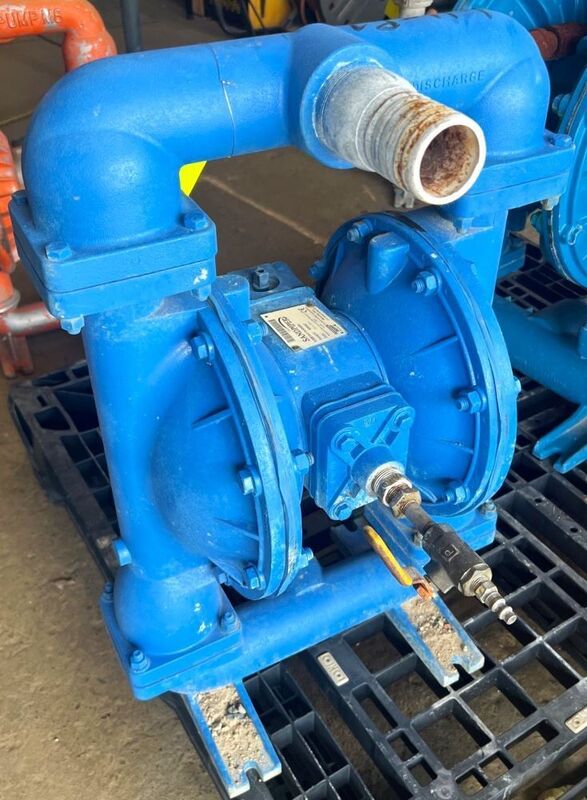 2" Sandpiper #S20B1AGTANS000, aluminum air operated diaphragm pump, 150 GPM, 125 psi, 2018