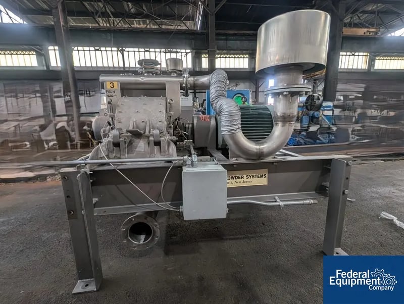 Hosokawa Micron Powder Systems Mikro Pulverizer model 4MP, 75HP, max rating 3450. S/N 273004JT