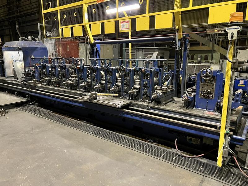 2.5" x .12" Oto Mills, high speed tube mill line w/Mair packaging line, 180 FPM