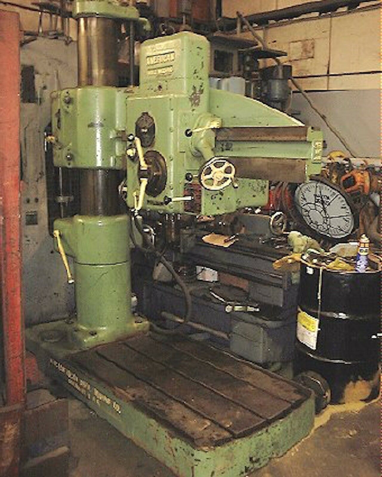 4' -11" American Tool #Hole-Wizard, Radial Drill, 51" max Spindle to Column, 103" overall Height, 18" deep