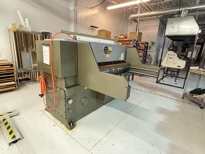 25 Ton, Associated Pacific #FH2050-25, die cutting press, 3.9 stroke, 5.9" DL, manual slide table