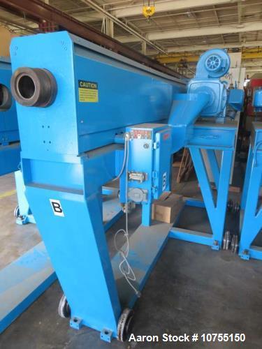 3.5" Gloucester #35250R2, single screw extruder, 32:1 L/D, 65" centerline height, reconditioned 2011