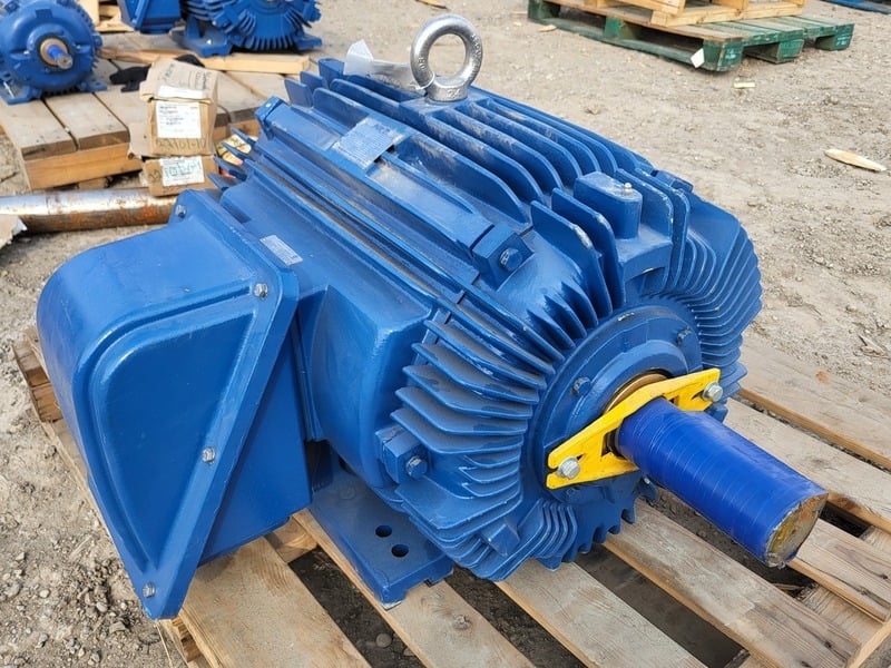75 HP 1180 RPM Teco Westinghouse, Frame 405T, Marine duty, 575 Volts, new surplus