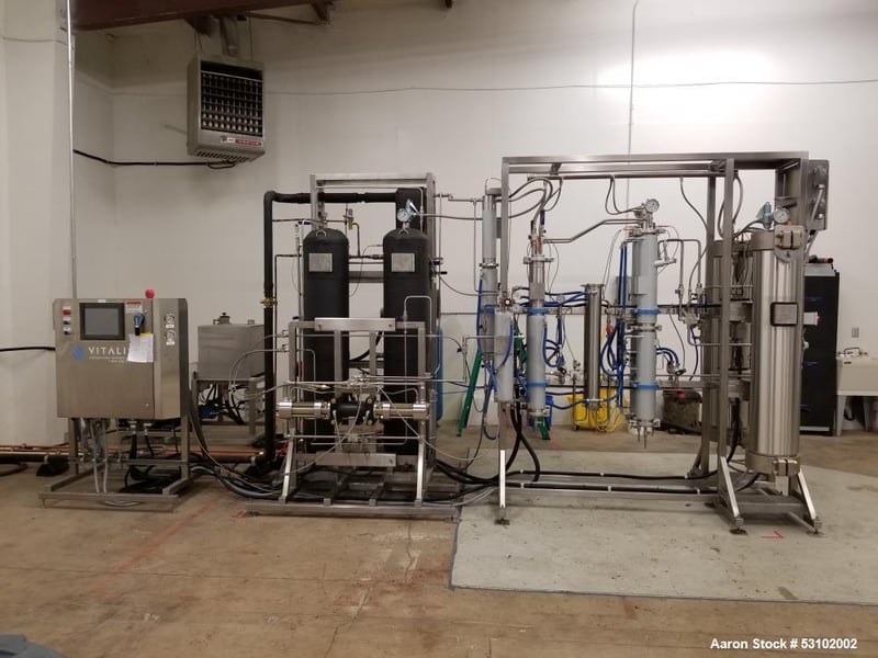 Vitalis Extraction Technology #Q90, CO2 Extraction System, (2) 45 liter Extraction Vessel, Hydraulic power